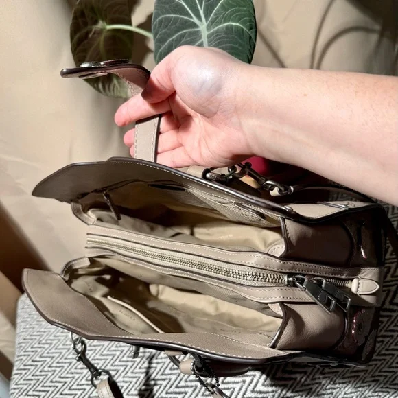 Coach Tea Rose Mercer 30 Satchel in Stone - 2017 - Picture 11 of 16